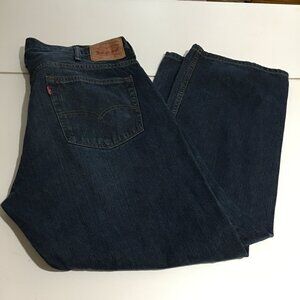 Levi's 569 Loose Straight Fit Mens Jeans Size 38x30 (Tag 38x32) Dark Wash
